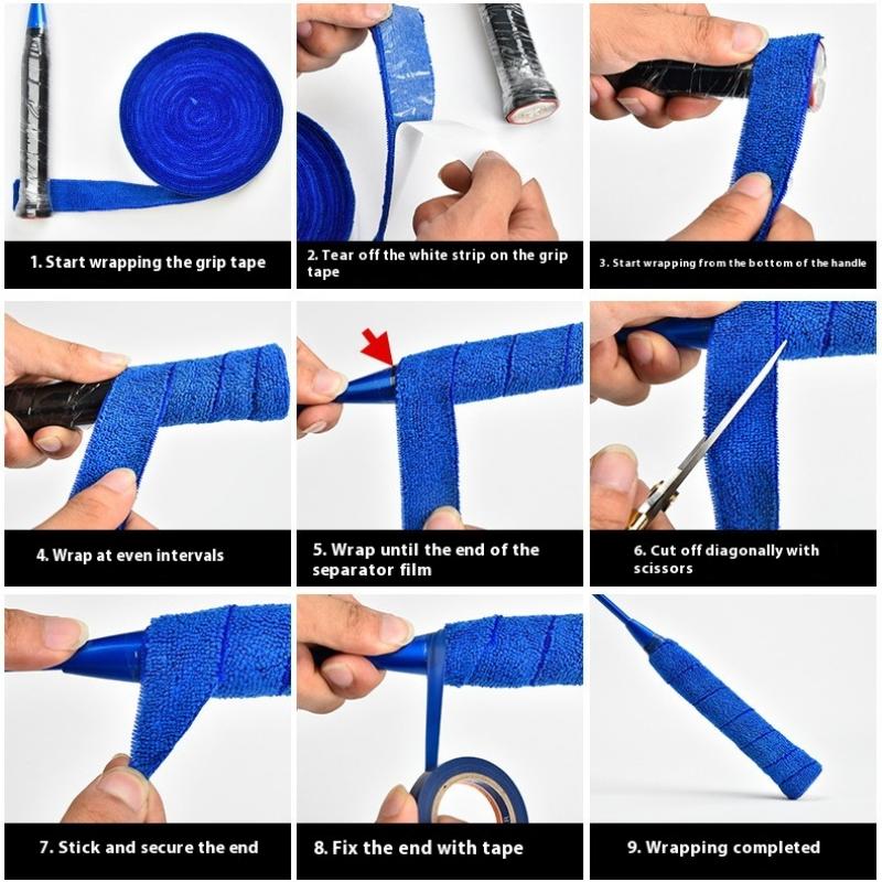 *New 1Set 5m/10m Towel Glue Gr - Badminton Grip ulasan dan harga