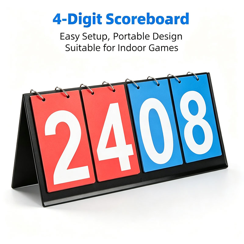 4‑Digit Flip Scoreboard Portab - Badminton Score ulasan dan harga