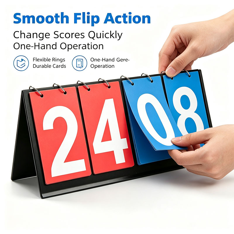 4‑Digit Flip Scoreboard Portab - Badminton Score ulasan dan harga