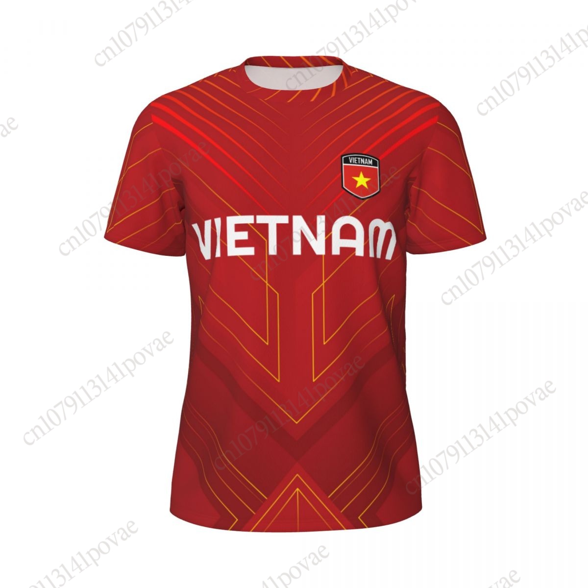 VIETNAM Flag T-shirts Men Wome - Badminton Vietnam ulasan dan harga
