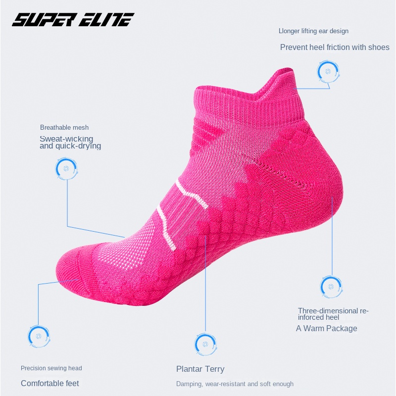 Men's Sports Socks, Badminton  - Ankle Support Badminton ulasan dan harga