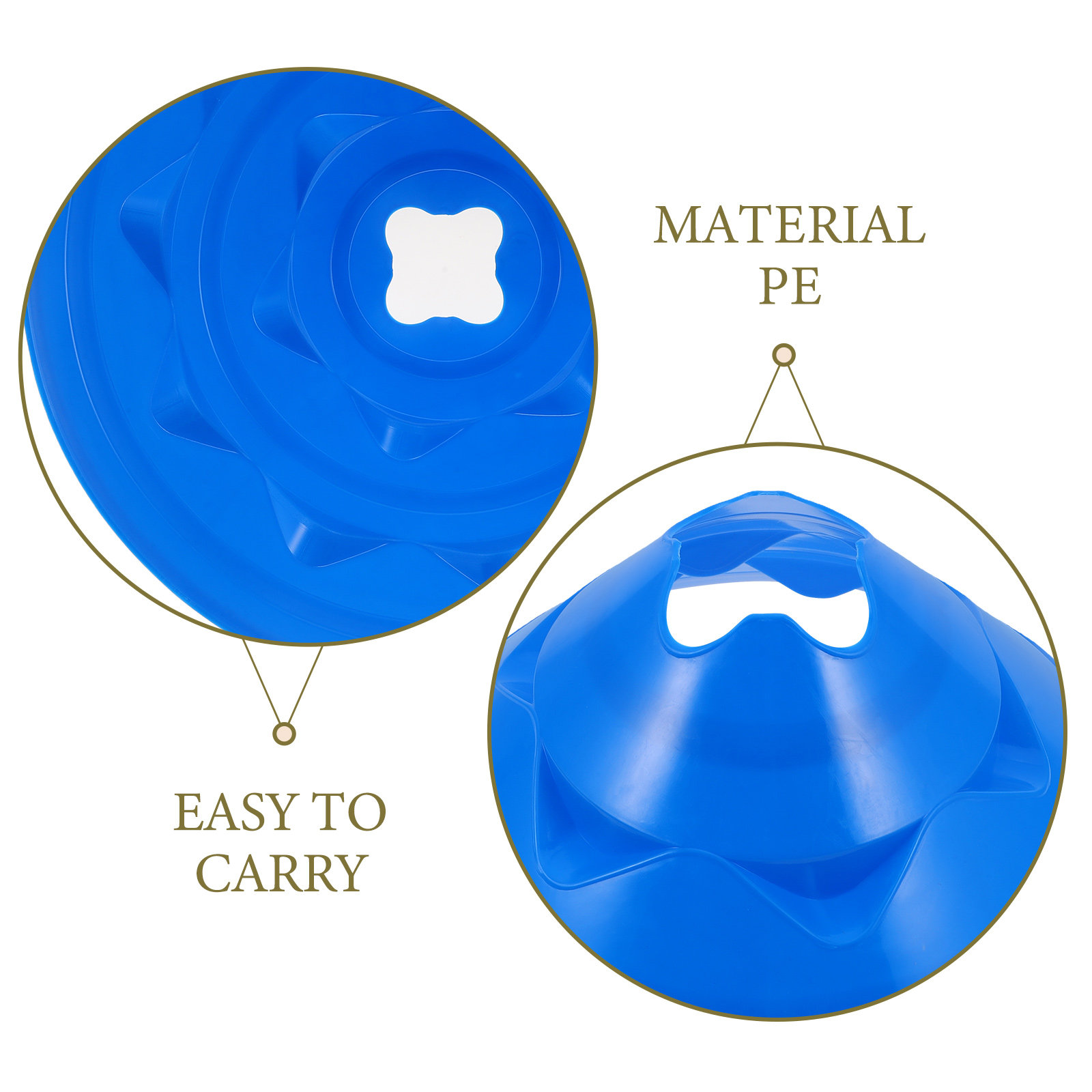 6Pcs Multi Sport Training Cone - Court Marker Cone ulasan dan harga